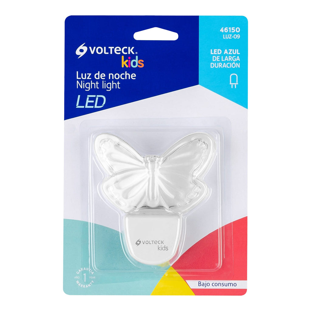 Lampara de noche de LED, mariposa, VOLTECK LUZ-09 (46150)