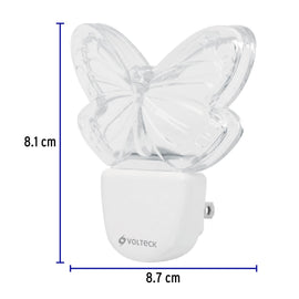 Lampara de noche de LED, mariposa, VOLTECK LUZ-09 (46150)