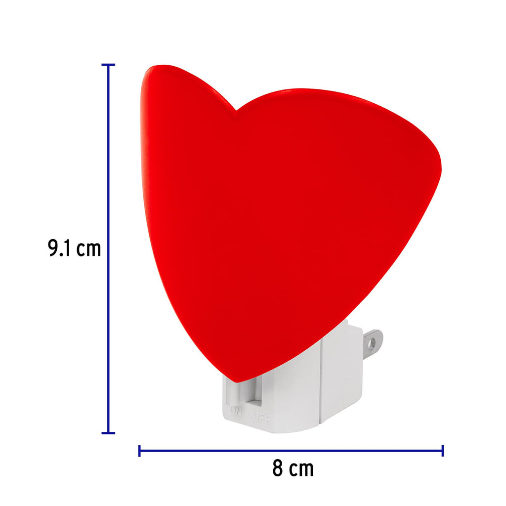 Lampara de noche con lámpara E12, corazón, VOLTECK LUZ-13 (46294)