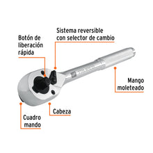 Cargar imagen en el visor de la galería, Matraca doble cuadros 3/8&quot;y 1/2&quot;, TRUPER M-3812 (13413)