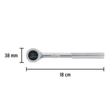 Cargar imagen en el visor de la galería, Matraca cuadro 3/8&quot; cabeza redonda con disco, PRETUL M-3845DP (27354)