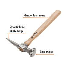 Cargar imagen en el visor de la galería, Martillo desabollador 11 oz punta larga, mango 12&quot;, TRUPER MADE-11 (16872)