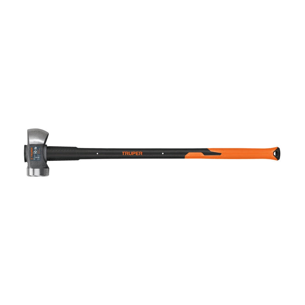Marro demoledor 10 lb, mango fibra de vidrio 36", TRUPER MD-10FX (11135)
