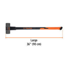 Cargar imagen en el visor de la galería, Marro octagonal 10 lb, mango fibra de vidrio 36", TRUPER MD-10F (16540)