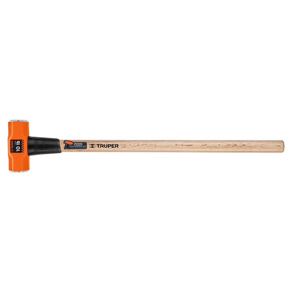 Marro octagonal 10 lb, mango de madera 36", TRUPER MD-10M (16512)