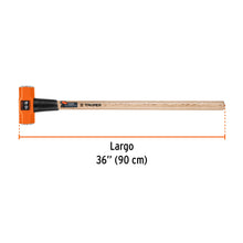 Cargar imagen en el visor de la galería, Marro octagonal 10 lb, mango de madera 36", TRUPER MD-10M (16512)