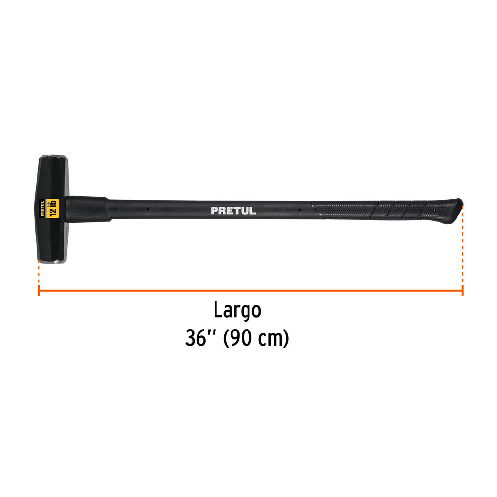 Marro tipo Nevada 12 lbs. mango 36", PRETUL MD-12MP (22207)