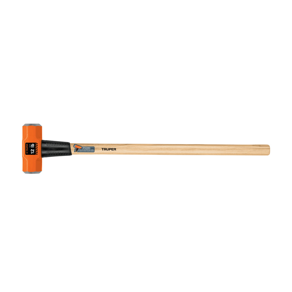 Marro octagonal 12 lb, mango de madera 36", TRUPER MD-12M (16513)