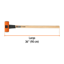 Cargar imagen en el visor de la galería, Marro octagonal 12 lb, mango de madera 36", TRUPER MD-12M (16513)