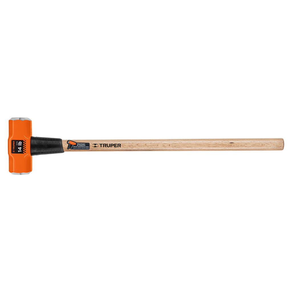 Marro octagonal 14 lb, mango de madera 36", TRUPER MD-14M (16514)