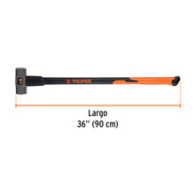 Cargar imagen en el visor de la galería, Marro octagonal 6 lb, mango fibra de vidrio 36", TRUPER MD-6F (19884)