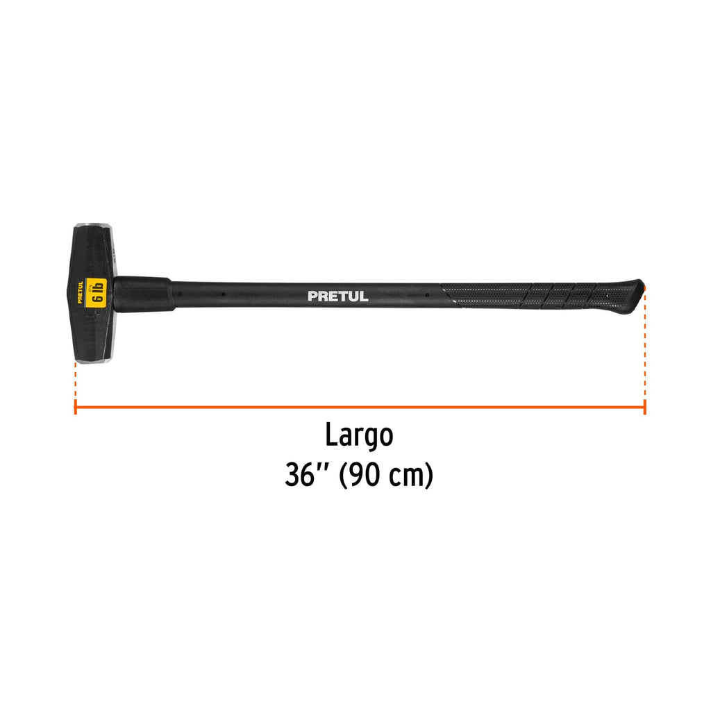 Marro tipo Nevada 6 lbs. mango 36", PRETUL MD- 6MP (22203)