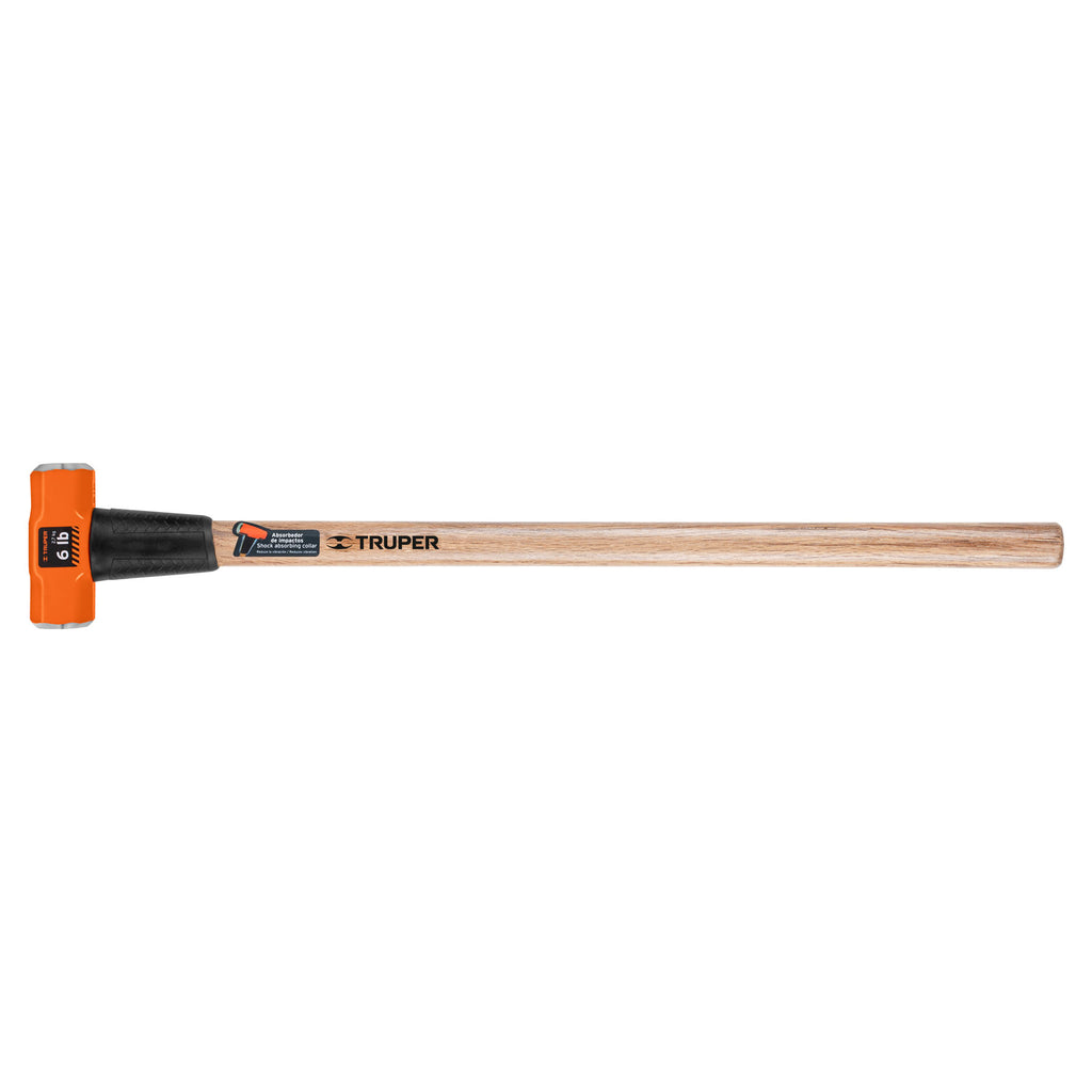 Marro octagonal 6 lb, mango de madera 36", TRUPER MD-6M (16509)