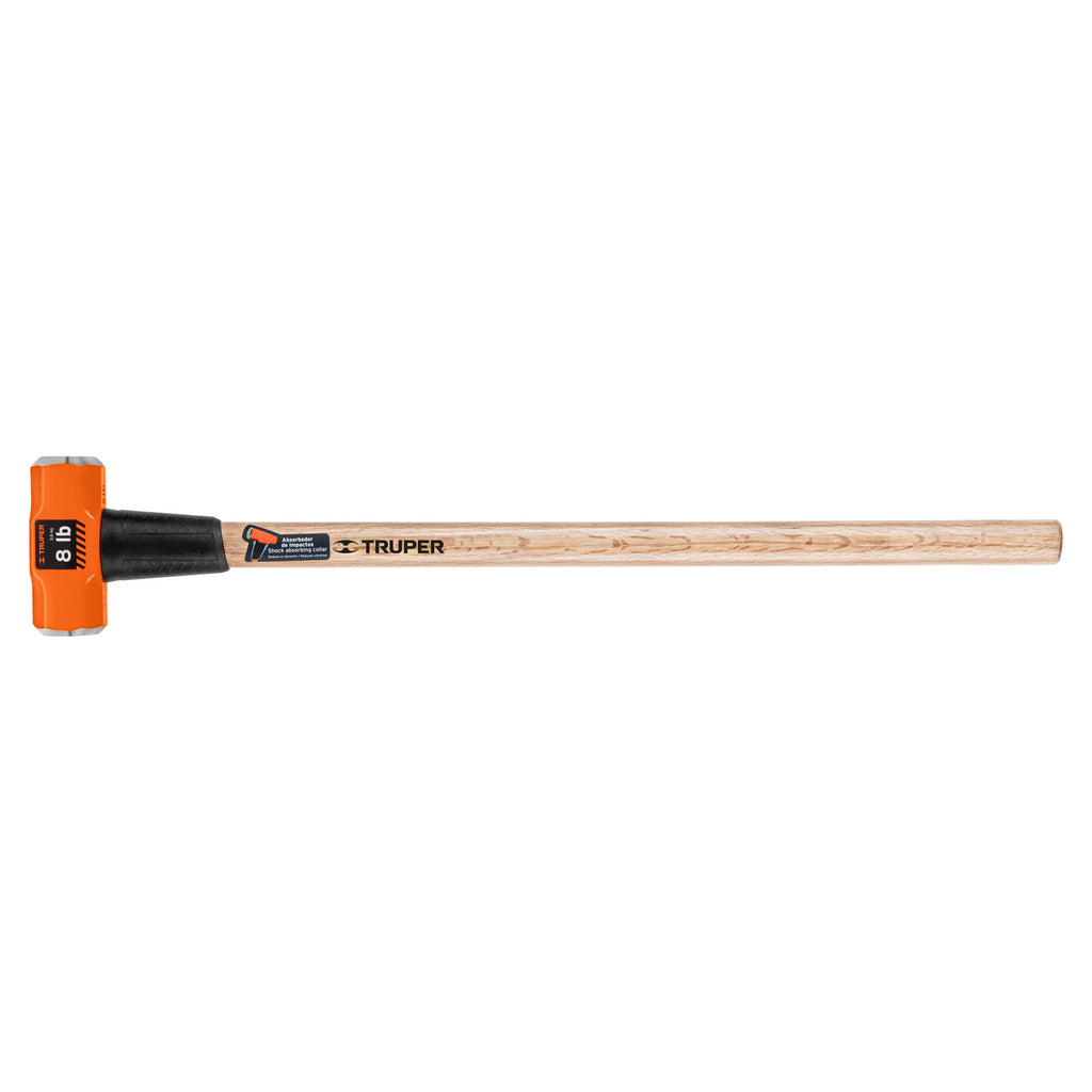 Marro octagonal 8 lb, mango de madera 36", TRUPER MD-8M (16511)