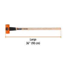 Cargar imagen en el visor de la galería, Marro octagonal 8 lb, mango de madera 36", TRUPER MD-8M (16511)