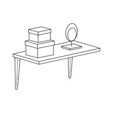 Cargar imagen en el visor de la galería, Ménsula de acero blanca 12 x 14&quot;, FIERO ME-14B (44014)