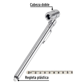 Calibrador de presión 50 psi, cabeza doble, PRETUL MEA-50DP (20182)