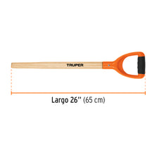 Cargar imagen en el visor de la galería, Mango de reposición para pala T-2000, puño offset &quot;Y&quot;, 26&quot; TRUPER MG-PY-P (15901)
