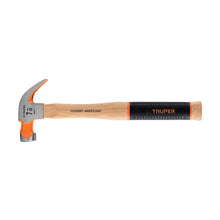 Cargar imagen en el visor de la galería, Martillo pulido 7 oz uña curva, mango hickory, TRUPER Grip MO-7 (16650)