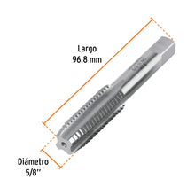 Cargar imagen en el visor de la galería, Machuelo semicónico 5/8&quot;x11 UNC, TRUPER MT-5/8X11 (11423)
