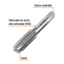 Cargar imagen en el visor de la galería, Machuelo semicónico 9/16&quot;x12 UNC, TRUPER MT-9/16X12 (11421)