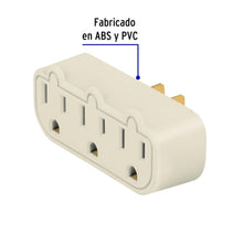 Cargar imagen en el visor de la galería, Multicontacto triple aterrizado, barra, VOLTECK MUL-320 (46810)