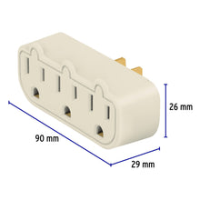 Cargar imagen en el visor de la galería, Multicontacto triple aterrizado, barra, VOLTECK MUL-320 (46810)