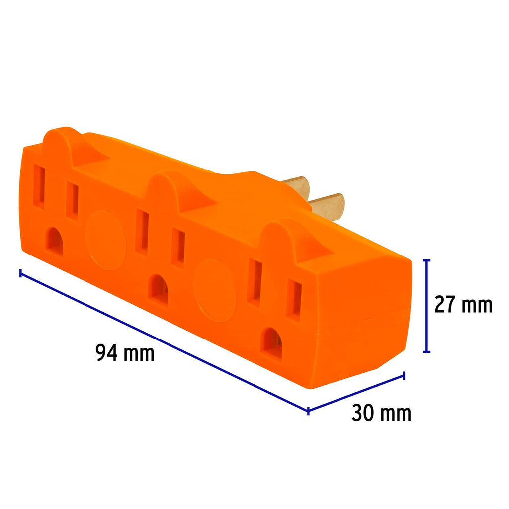 Multicontacto triple aterrizado, tipo "Y", reforzado, VOLTECK MUL-380 (46805)