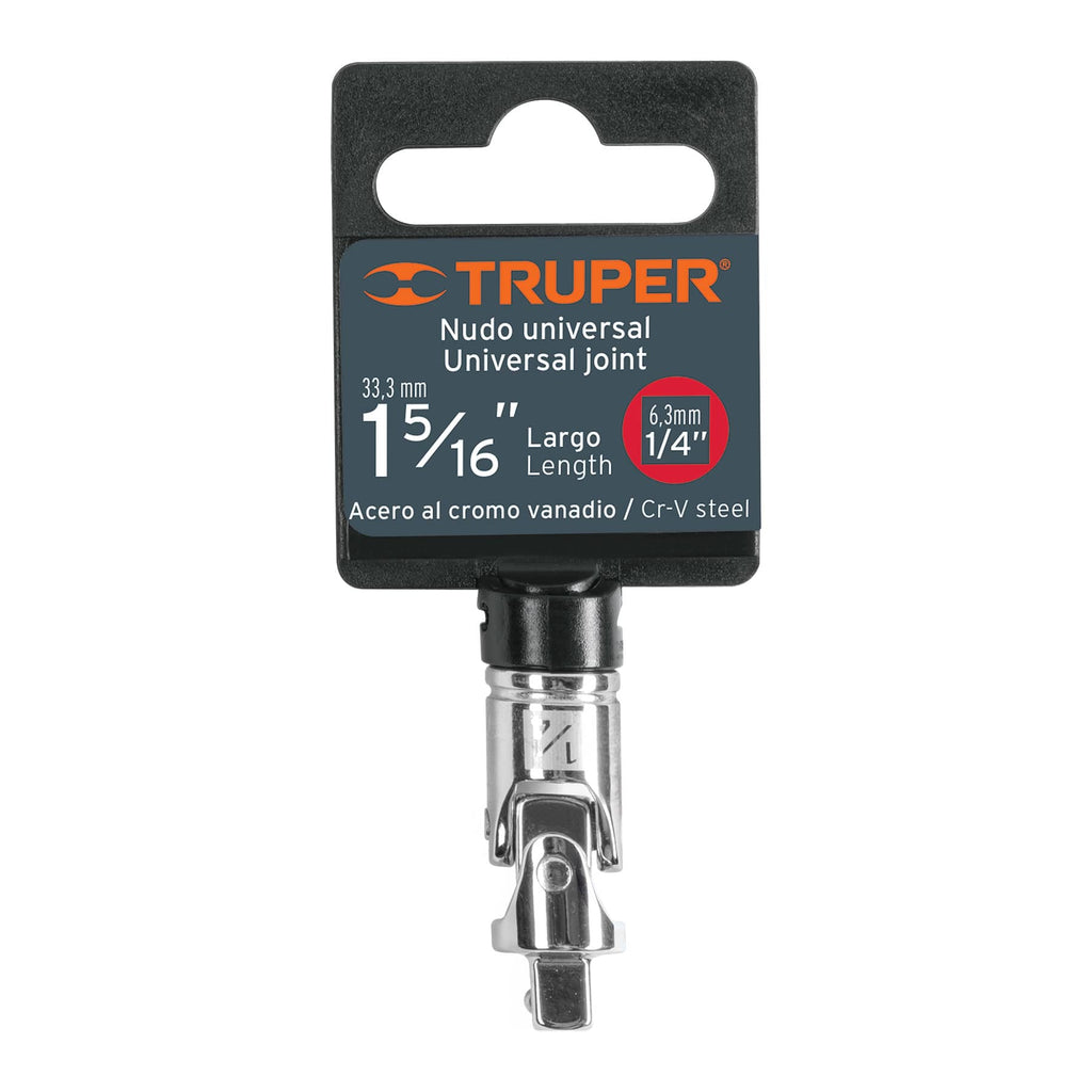 Nudo universal para dados con cuadro de 1/4", TRUPER N-4770 (13226)