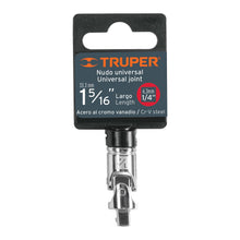 Cargar imagen en el visor de la galería, Nudo universal para dados con cuadro de 1/4&quot;, TRUPER N-4770 (13226)