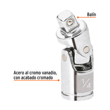 Cargar imagen en el visor de la galería, Nudo universal para dados con cuadro de 1/4&quot;, TRUPER N-4770 (13226)