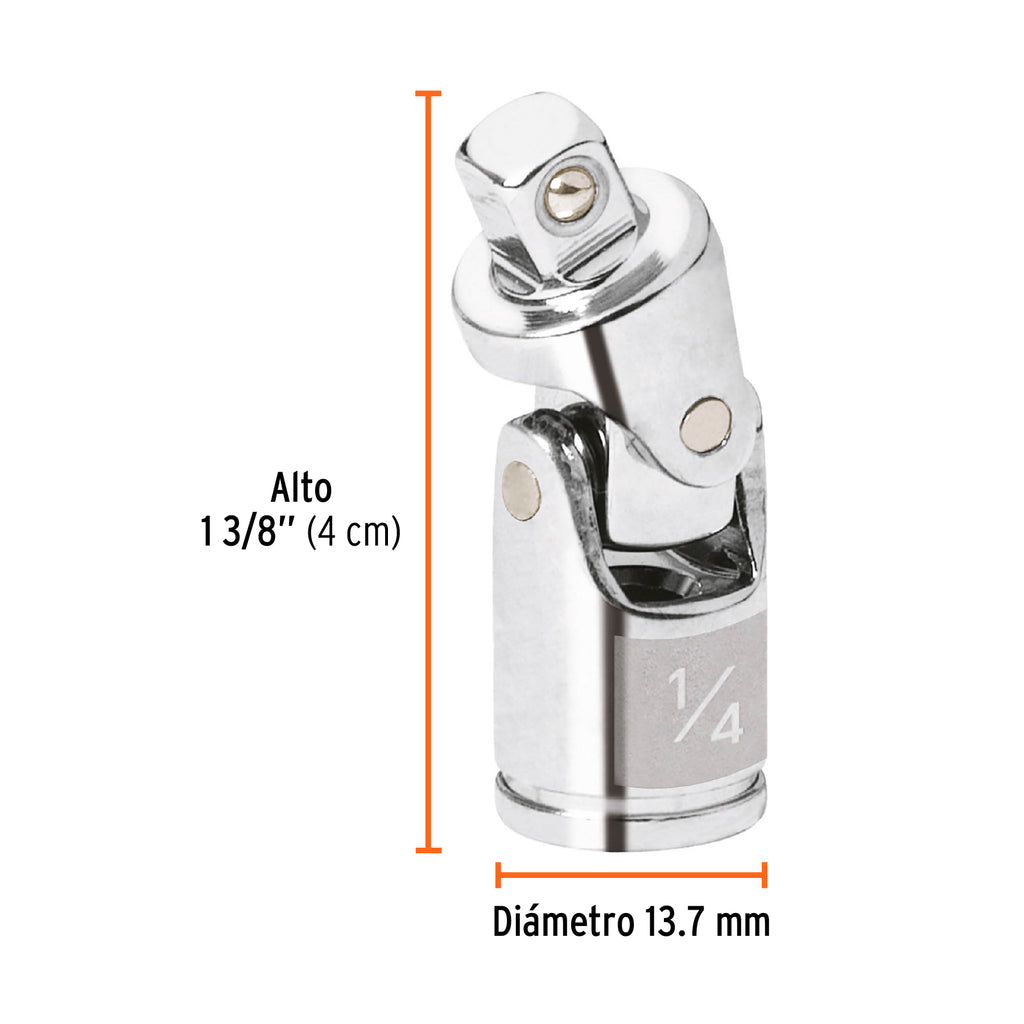 Nudo universal para dados con cuadro de 1/4", TRUPER N-4770 (13226)
