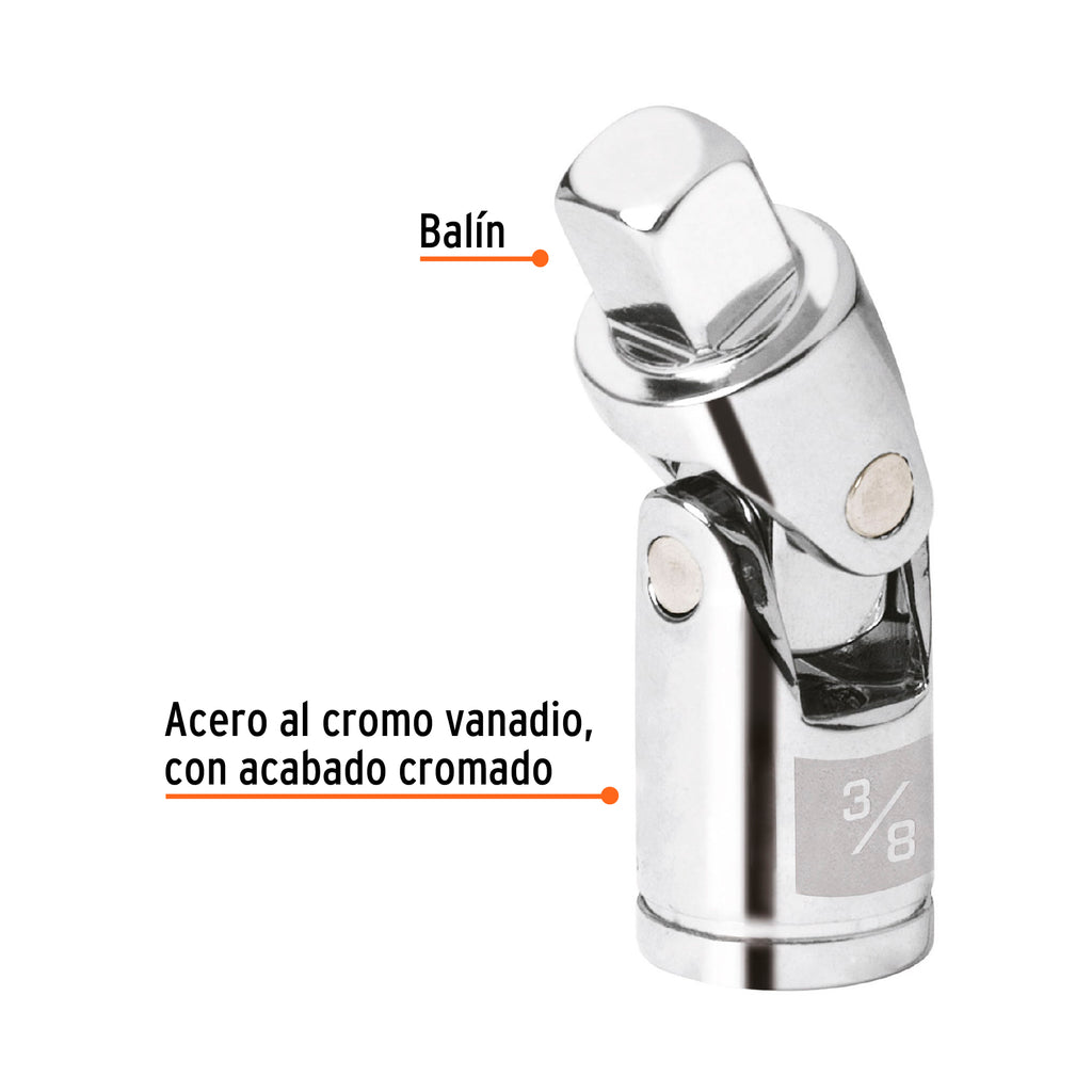 Nudo universal para dados con cuadro de 3/8", TRUPER N-5270 (13669)