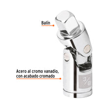 Cargar imagen en el visor de la galería, Nudo universal para dados con cuadro de 3/8&quot;, TRUPER N-5270 (13669)