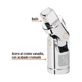 Nudo universal para dados con cuadro de 1/2