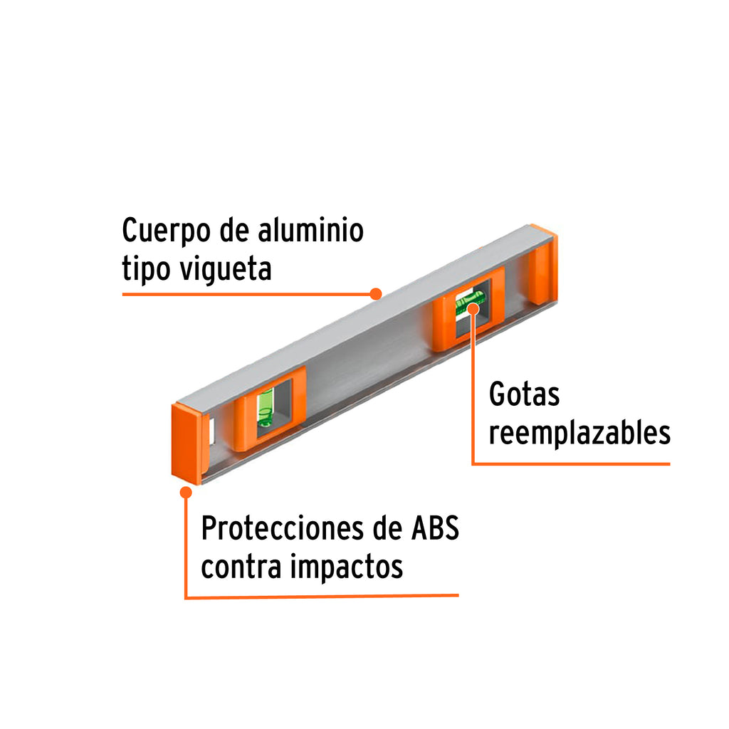 Nivel profesional de 14" con protección de ABS, TRUPER NP-14 (17032)