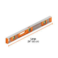 Cargar imagen en el visor de la galería, Nivel profesional de 24&quot; con protección de ABS, TRUPER NP-24 (17036)