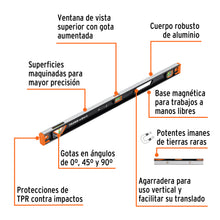 Cargar imagen en el visor de la galería, Nivel profesional magnético de 36&quot; c/protección TPR, TRUPER Expert NP´-36X (14628)