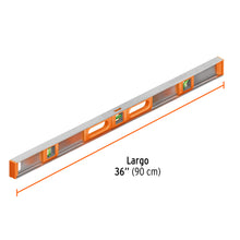 Cargar imagen en el visor de la galería, Nivel profesional de 36&quot; con protección de ABS, TRUPER NP-36 (17038)