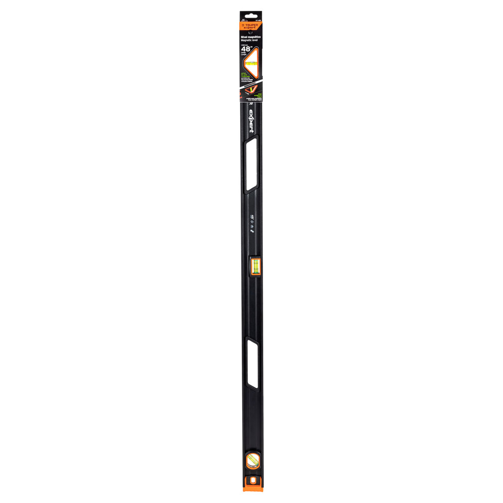 Nivel profesional magnético de 48" c/protección TPR, TRUPER Expert NP-48X (14629)