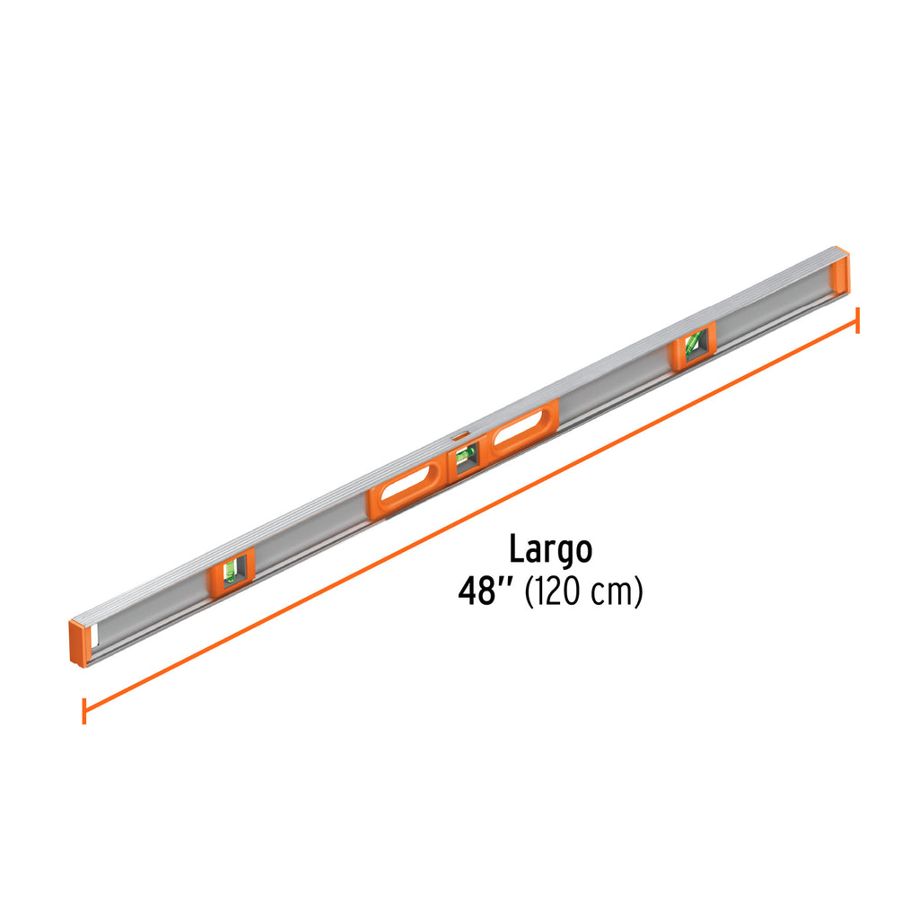 Nivel profesional de 48" con protección de ABS, TRUPER NP-48 (17040)