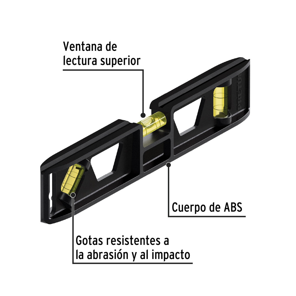 Nivel torpedo de 9", PRETUL NT-9P (22450)