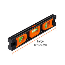 Cargar imagen en el visor de la galería, Nivel torpedo magnético de 10&quot; con cuerpo de aluminio, TRUPER Expert NTX-9 (17054)