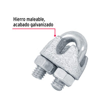 Cargar imagen en el visor de la galería, Nudos (perros) de hierro p/cable de 1/4&quot;, FIERO NUDO-1/4 (44084)