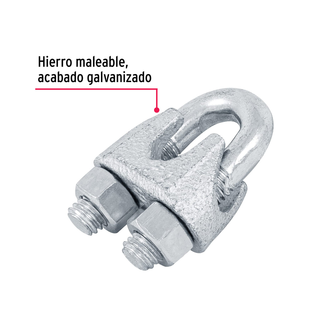 Nudos (perros) de hierro p/cable de 3/8", FIERO NUDO-3/8 (44086)