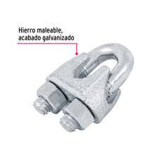 Cargar imagen en el visor de la galería, Nudos (perros) de hierro p/cable de 3/8&quot;, FIERO NUDO-3/8 (44086)