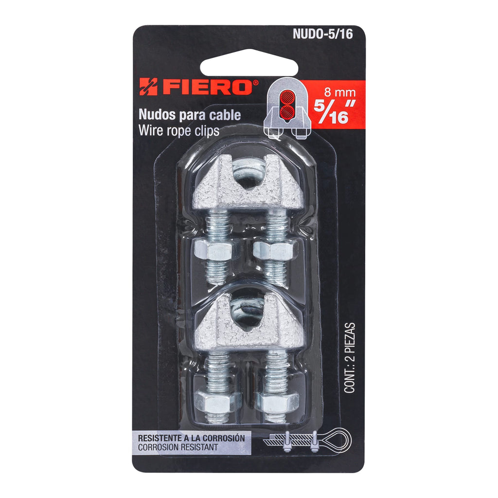 Nudos (perros) de hierro p/cable de 5/16", FIERO NUDO-5/16 (44085)