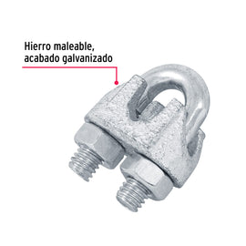 Nudos (perros) de hierro p/cable de 5/16