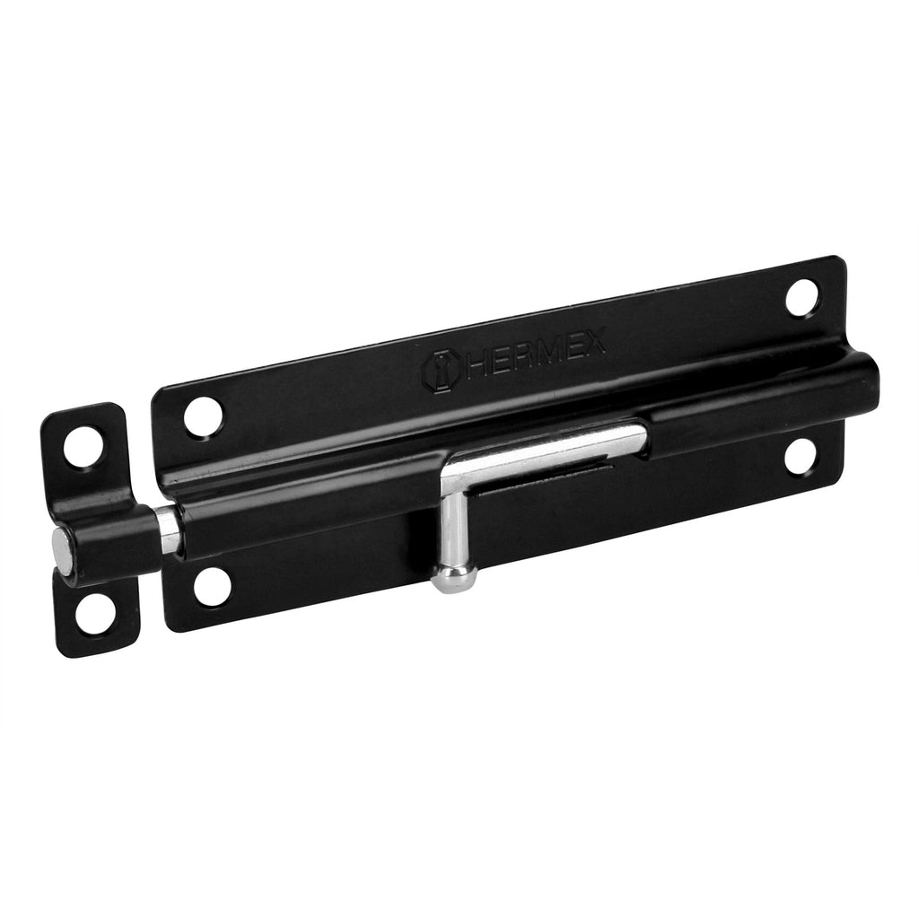 Pasador de barril 6" de acero acabado negro, HERMEX PAS-66 (43697)