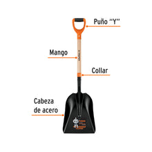 Cargar imagen en el visor de la galería, Pala carbonera T-2000, puño &quot;Y&quot;, TRUPER PCAY-P (17164)